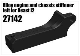 Alloy engine and chassis stiffener left for Beast I2