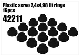 Plastic servo 2,4x4,98 fit rings 16pcs