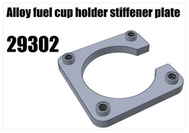 Alloy fuel cup holder stiffener plate