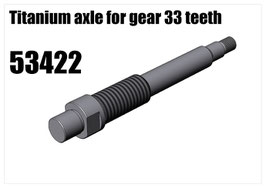 Titanium axle for gear 33 teeth