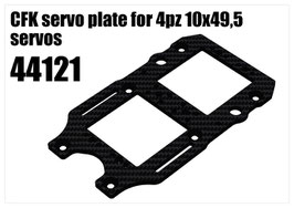 CFK servo plate for 4pcs 10x49,5 servos