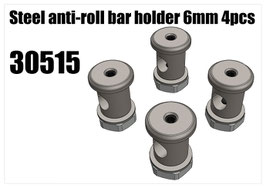 Steel anti-roll bar holder 6mm 4pcs