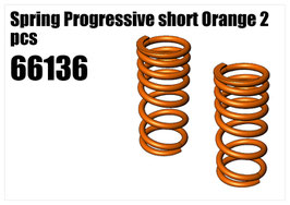 Spring Progressive short Orange 2pcs