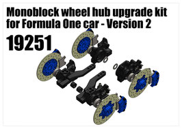 Monoblock wheel hub upgrade kit for Formula One car - Version 2