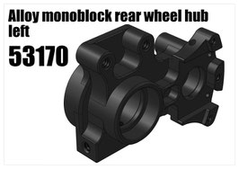 Alloy monoblock rear wheel hub left