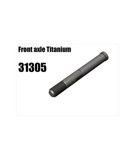 Titanium front wheel axel