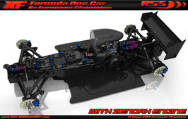 XF Formula One Chassis kit with Zenoah engine fixing kit (27080, 27085 and 27686)