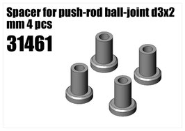 Steel Spacer for push-rod ball-joint d3x2 mm 4pcs