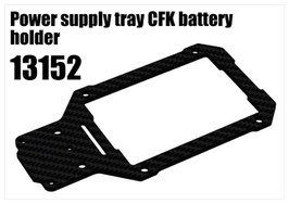 Power supply tray CFK battery holder