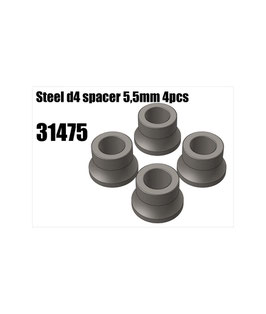 Steel d4 spacer 5,5mm 4pz