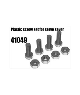 Plastic screw set for servo saver