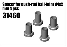 Steel Spacer for push-rod d4x2 mm 4pcs