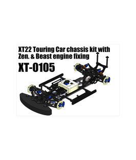 XT 2022 Touring Car Chassis kit with Zenoah and Beast engine fixing kit (27180, 27146, 27115 and 27190, 27125)