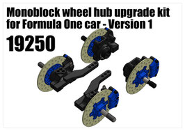 Monoblock wheel hub upgrade kit for Formula One car - Version 1