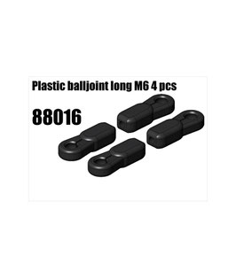 Plastic balljoint long M6 4pcs