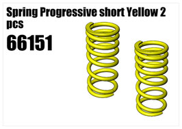 Spring Progressive short Yellow 2pcs