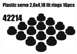 Plastic servo 2,0x4,18 fit rings 16pcs