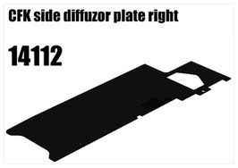 CFK side diffuzor plate right