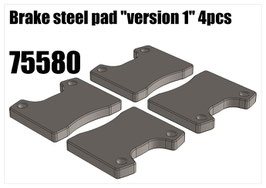 Brake steel pad "version 1" 4pcs