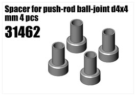 Steel Spacer for push-rod d4x4 mm 4pcs