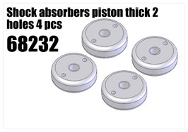 Shock absorbers piston thick 2 holes 4pcs