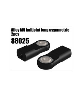 Alloy M5 balljoint long asymmetric 2pcs