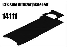 CFK side diffuzor plate left