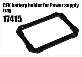 CFK battery holder for Power supply tray