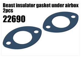 Beast insulator gasket under airbox 2pcs