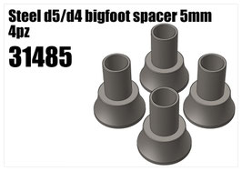 Steel d5/d4 bigfoot spacer 5mm 4pcs