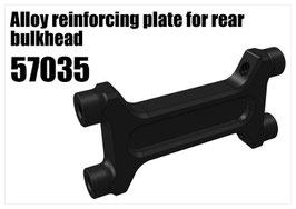 Alloy reinforcing plate for rear bulkhead