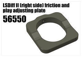 LSDiff II (right side) friction play adjusting plate