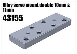 Alloy servo mount double 10mm & 11mm