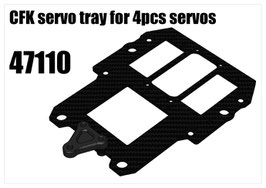 CFK servo tray for 4pcs servos