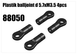 Plastik balljoint d 5.7xM3.5 4pcs