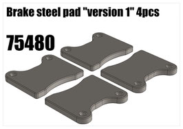 Brake steel pad "version 1" 4pcs