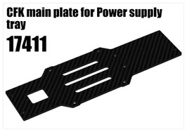 CFK main plate for Power supply tray