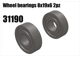 Wheel bearing 8x19x6 2pcs