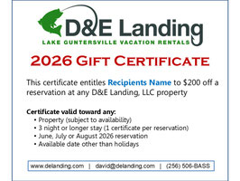 D&E Landing 2026 Gift Certificate