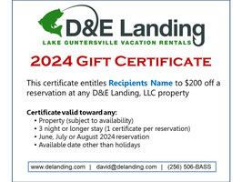 D&E Landing 2024 Gift Certificate