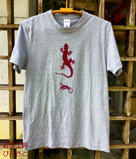 紅型　オリジナル　ヤールー　（赤紫）Tシャツ