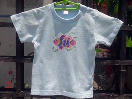 紅型　手染めTシャツ　キッズ（クマノミ）