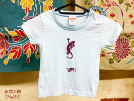 紅型風　オリジナルヤール　キッズTシャツ