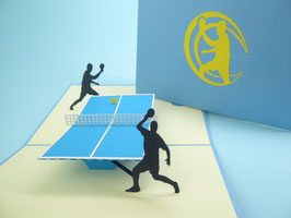 Carte pop-up Ping-pong