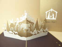 Carte pop-up Nativité