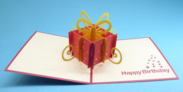 Carte pop-up Happy Birthday