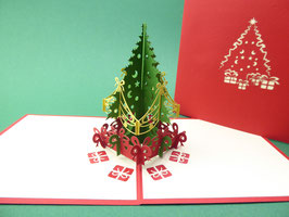 Carte pop-up Mini sapin de Noël