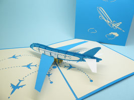 Carte pop-up Avion de ligne