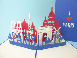 Carte pop-up Monuments de Paris