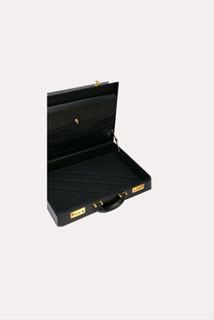 Versace Aktenkoffer Leder schwarz